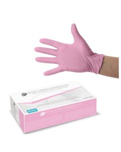 Ruck nitril handschoen rosa 