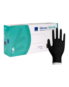 Abena Zwart Nitril Handschoenen, 100 stuks