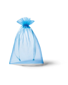Geschenkverpakking organza  BLAUW 10 st