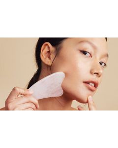 Gua sha + 100 ml druivenpitolie set