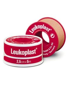 Leukoplast Hechtpleister (2.5cm x 5mtr) in dispenser