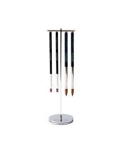 Magnetic Click On Brush Stand Silver