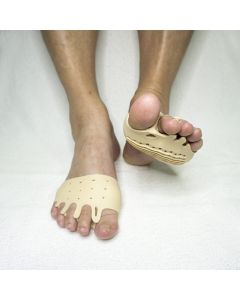 Pedisil - Zilver Voorvoetkussen / Teenspreider (2 in 1) (2 stuks)