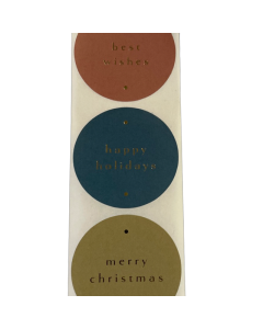 Stickers cadeau "Happy Holidays"