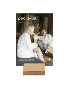 Universeel houten folderhouder