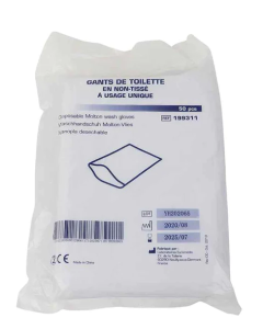 Wegwerp washandje, 50 stuks