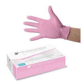 Ruck nitril handschoen rosa