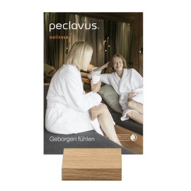 Universeel houten folderhouder