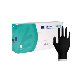 Abena Zwart Nitril Handschoenen, 100 stuks