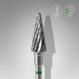 Carbide EXPERT cone (grof- groen) 6 mm